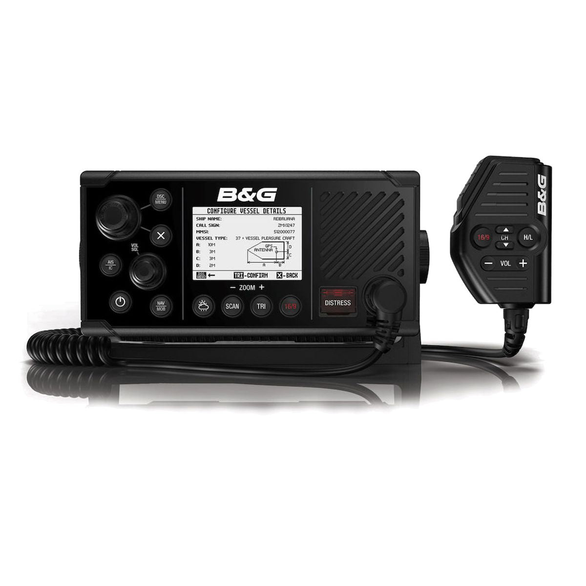 B&G V60-B VHF Marine Radio with Built-In DSC, AIS Receiver/Transmitter