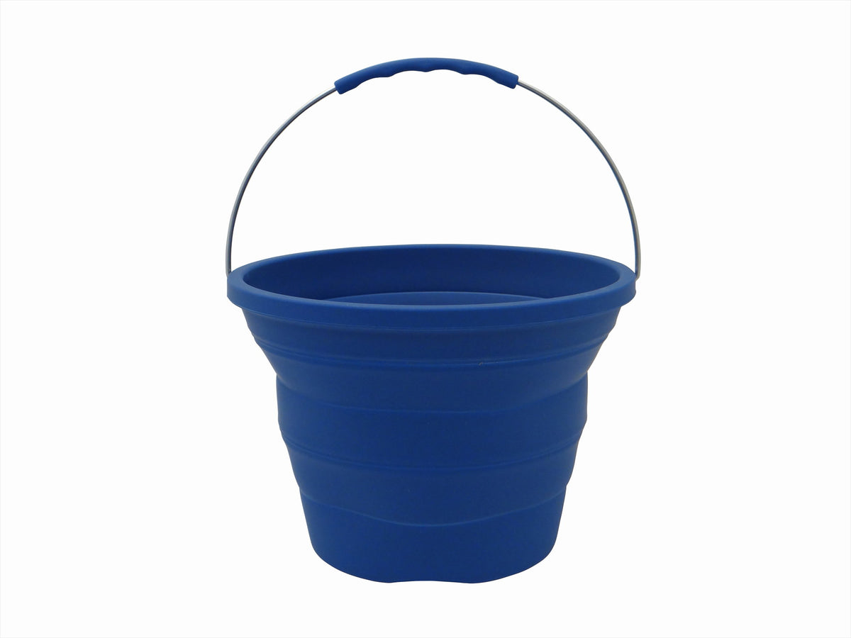 Collapsible Silicon Bucket Blue (7 Litres)