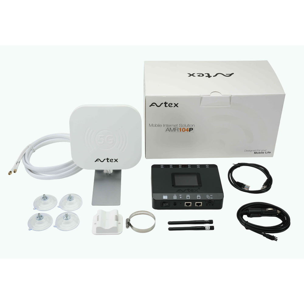 Avtex AMR104P 4G Wi-Fi CAT 6 Dual Sim Mobile Internet Solution - White
