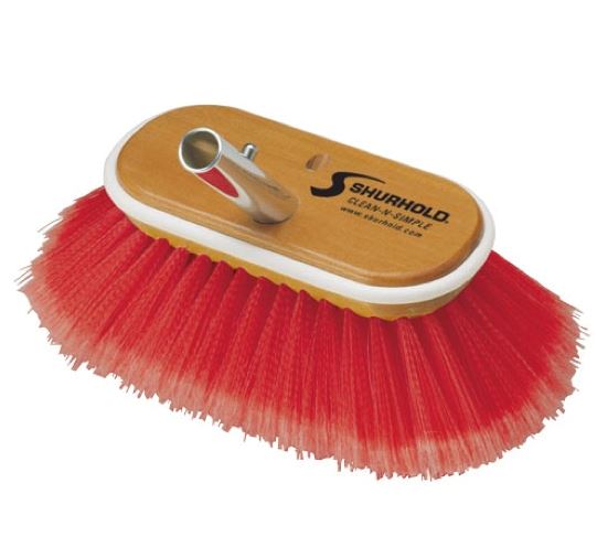 Shurhold 6" Combo Deck Brush - Soft/Medium Red