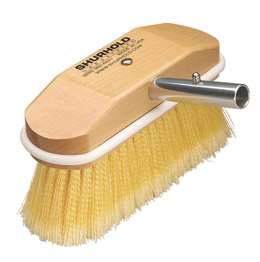 Shurhold 8" Angled Brush - soft flagged Yellow