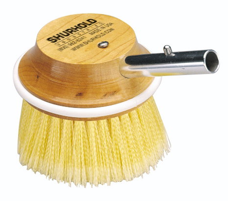 Shurhold 5" Angled Round Brush - 50 - soft flagged Yellow