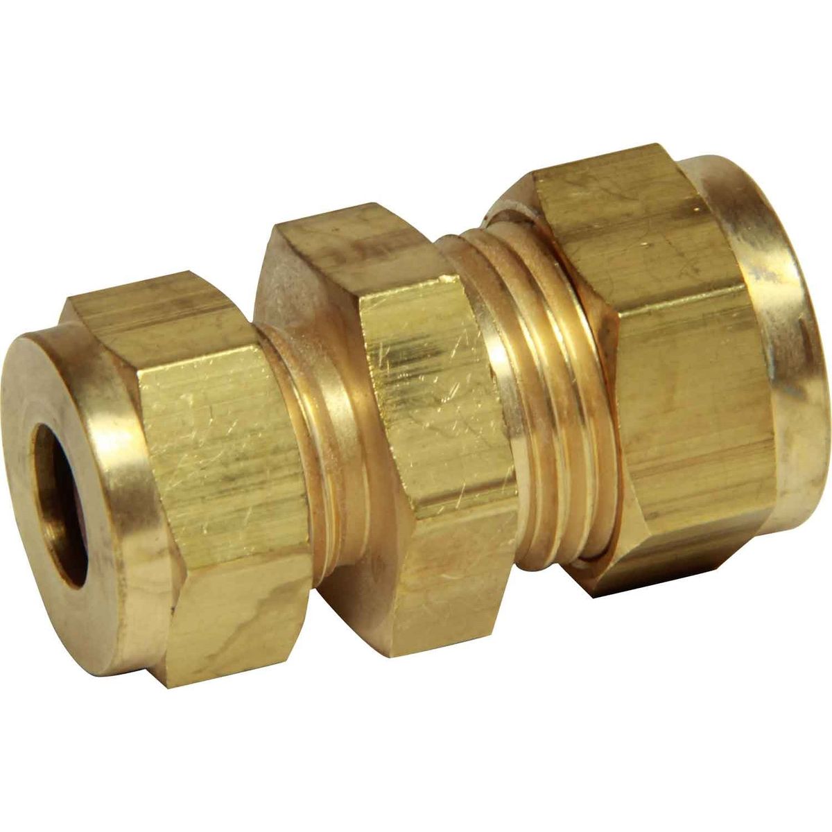 AG Compression Straight Coupling (3/8" to 1/2" Compression) 1-12180