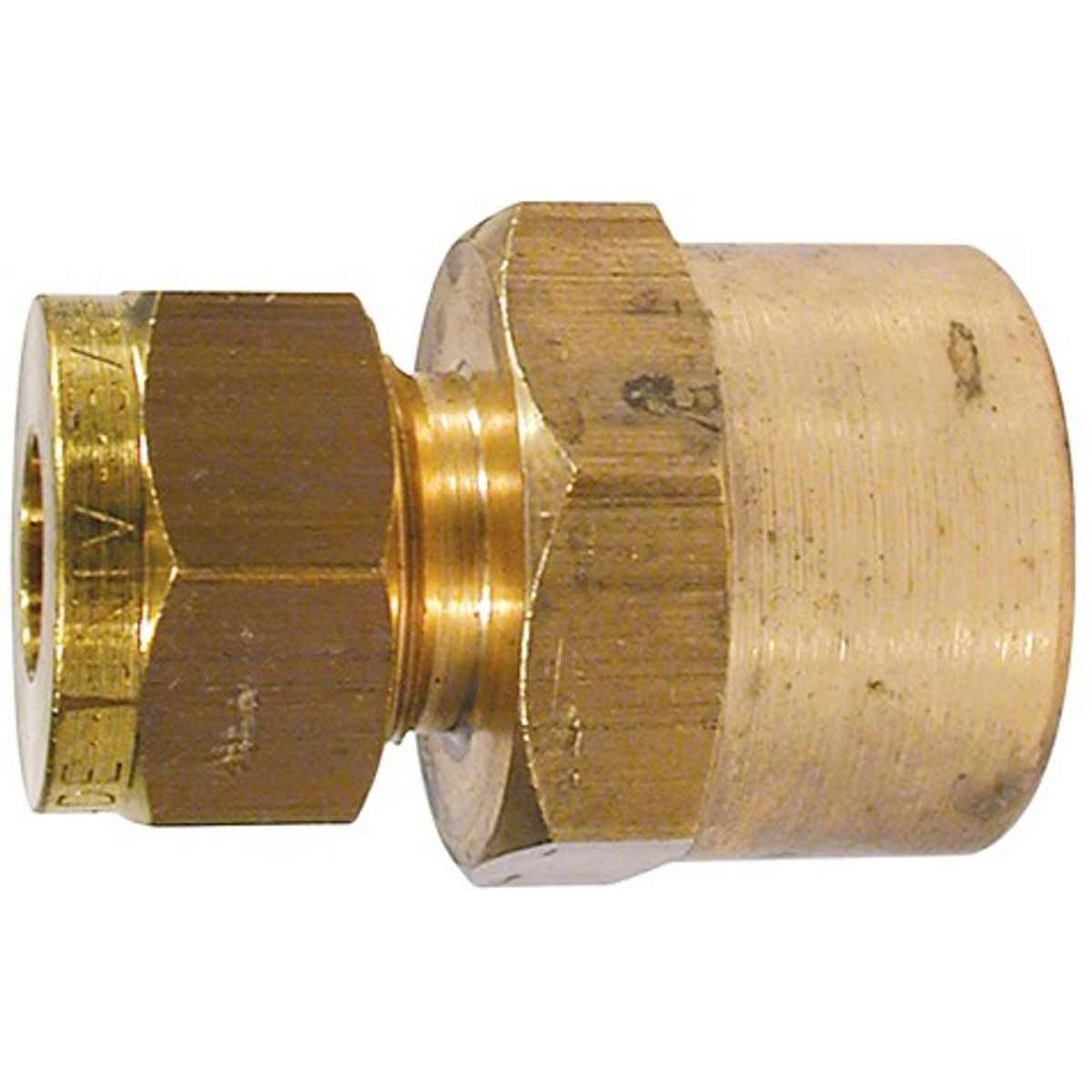 Wade Brass Female Stud Coupling 1/4" - 3/8" BSP Taper 1-17141