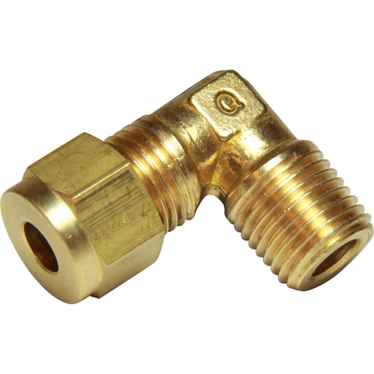 AG Brass Compression Elbow (1/4" BSPT Male to 1/4" Compression) 1-18530