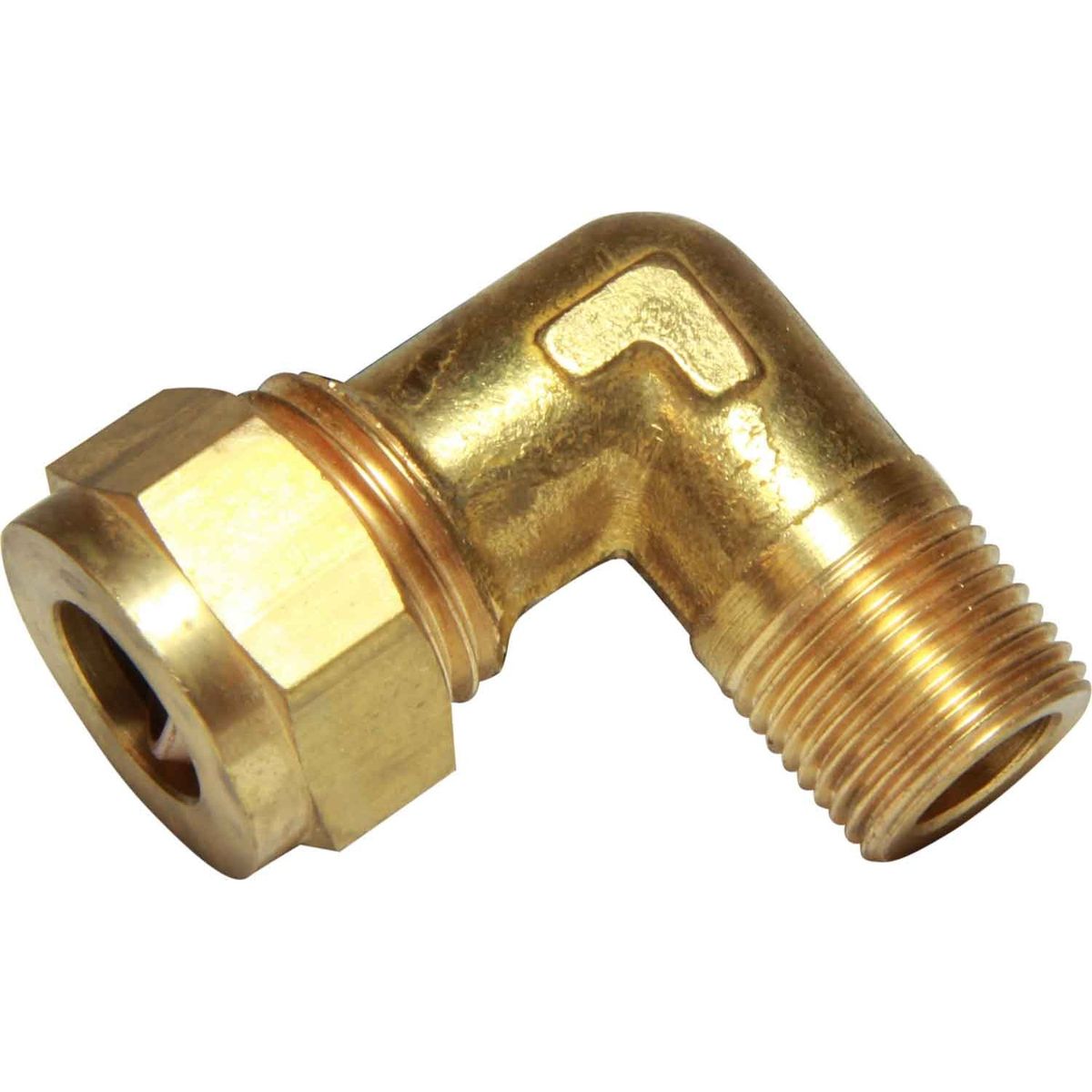 AG Brass Compression Elbow (3/8" BSPT Male to 1/2" Compression) 1-18590