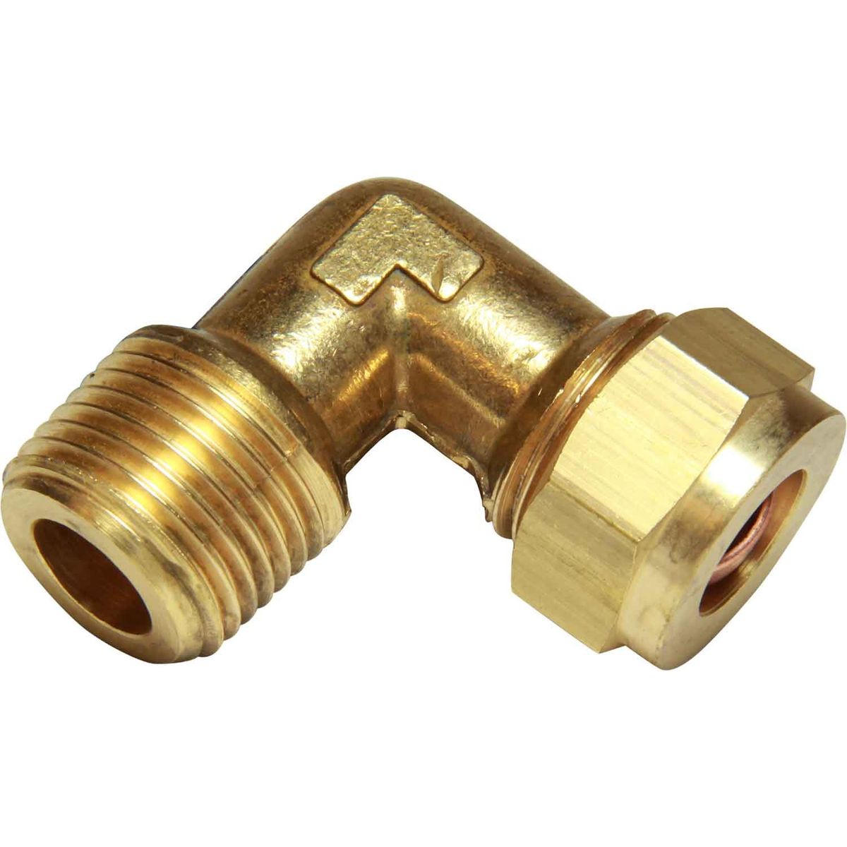 AG Brass Compression Elbow (1/2" BSPT Male to 1/2" Compression) 1-18600