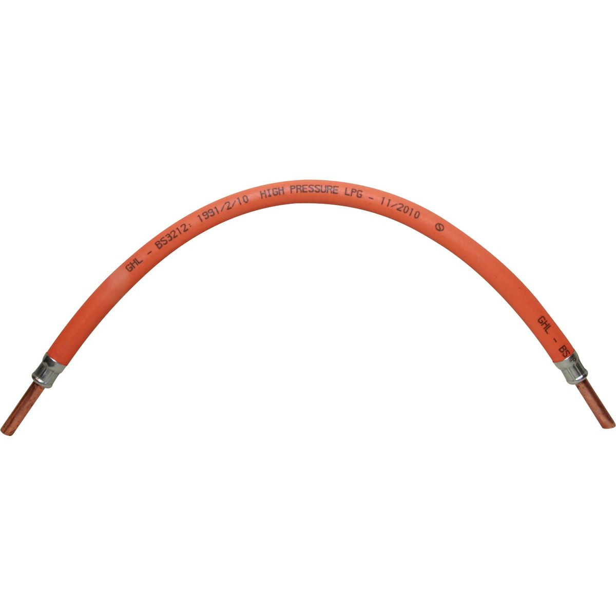 Pre Made BS 3212 Gas Hose (3/8" Spigots / 18" Length) 1-58618