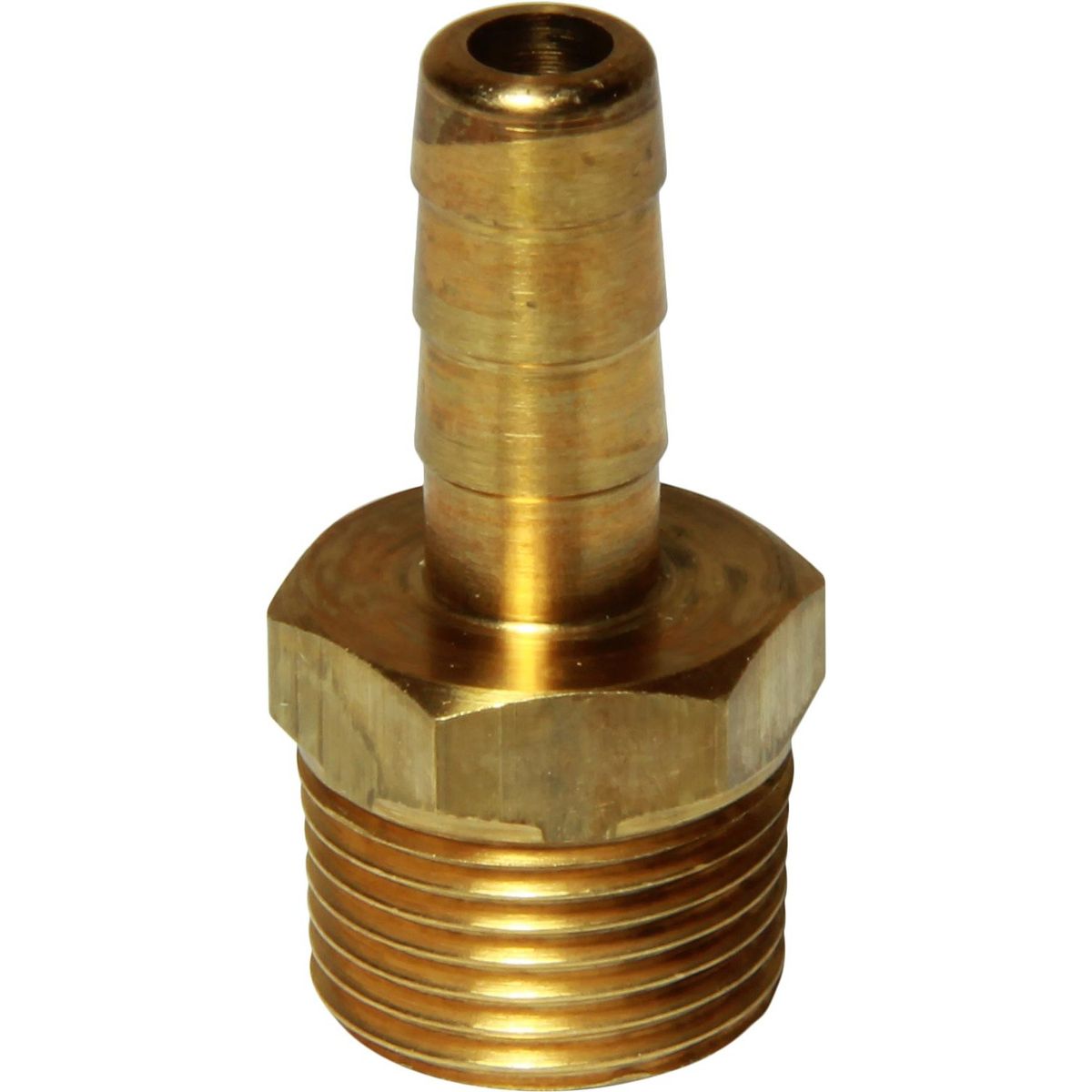 AG Brass Straight Hose Tail (3/8" BSPT Male to 8mm Hose) 1-75999