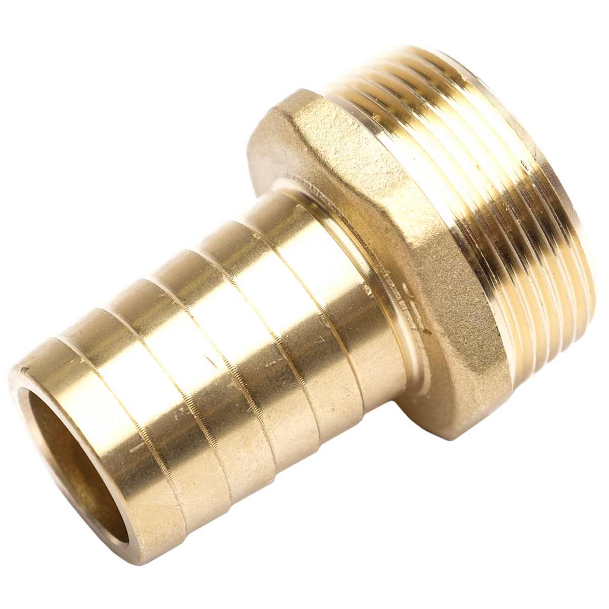 AG DZR Straight Hose Tail (1-1/2" BSP Taper Male to 1-1/4" Hose) 1-76048