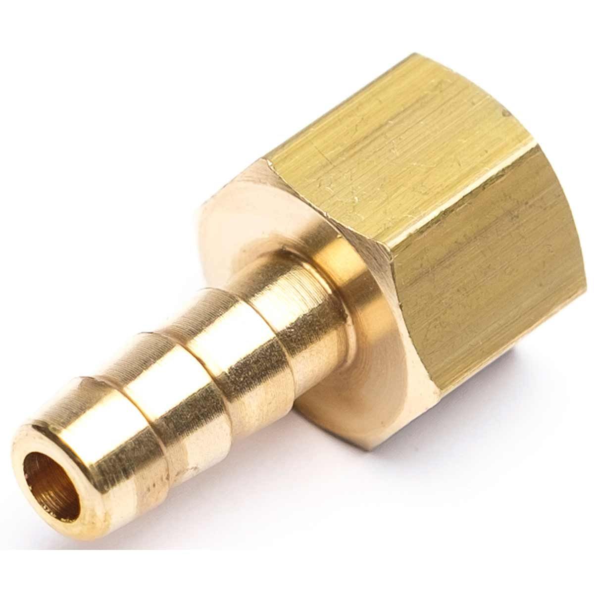 AG Brass Hose Connector 1/4" BSP Female - 5/16" Hose 1-76091