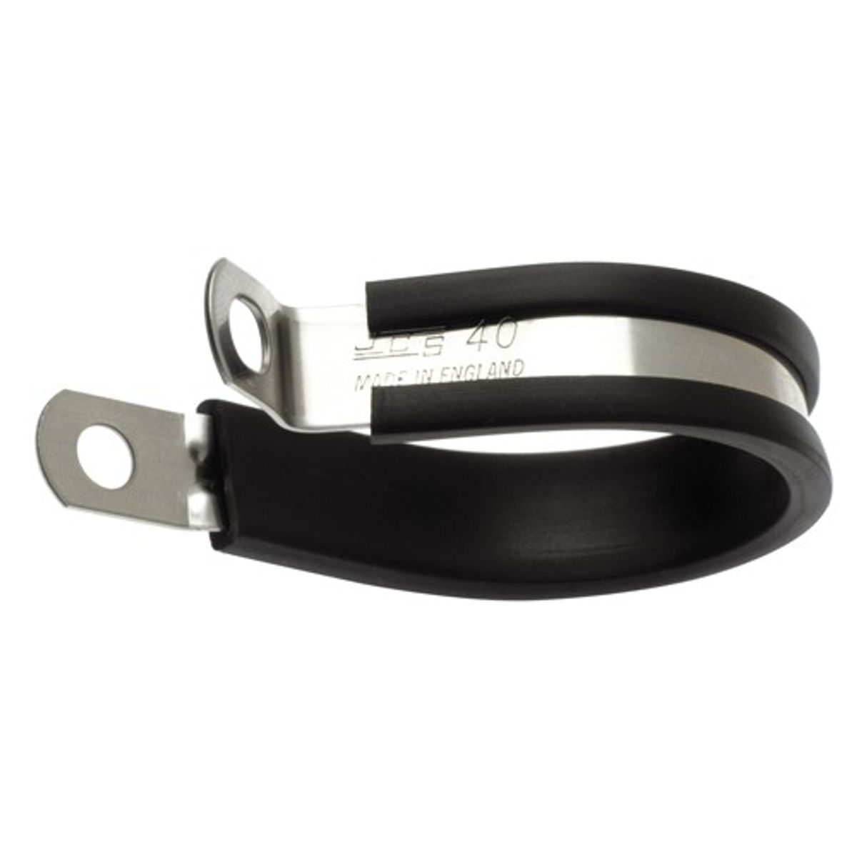 JCS M6 Rubber Lined P Clips 29mm Stainless Steel 304 (Pack of 25) 1-88429