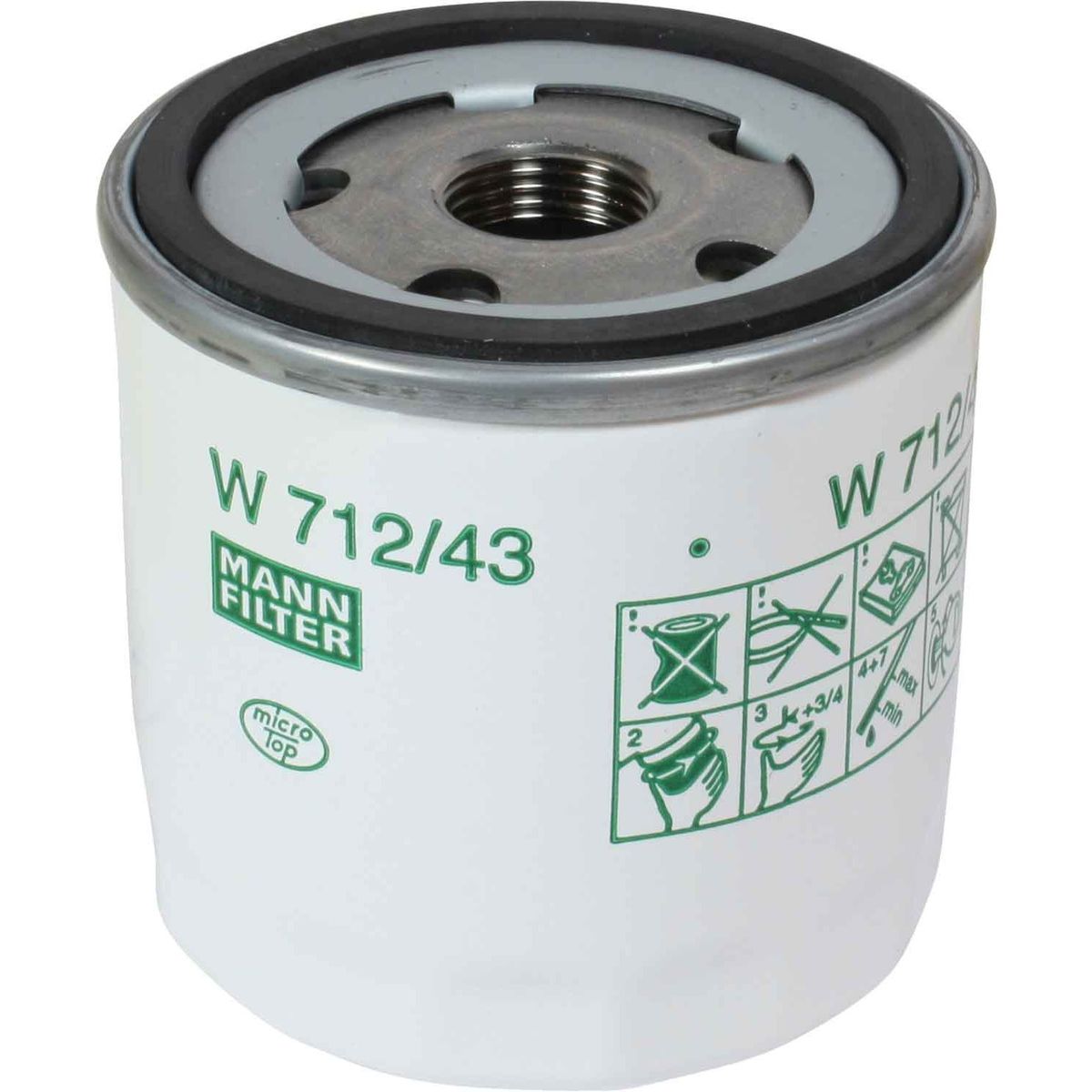 Mann W 712/43 Marine Spin-On Oil Filter Element 3/4" x 16 UNF 102104