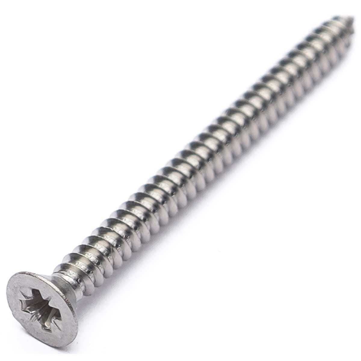 ECS Vent No8 x 2" Stainless Steel Countersunk Posi Self Tapping Screw 16-04200-5