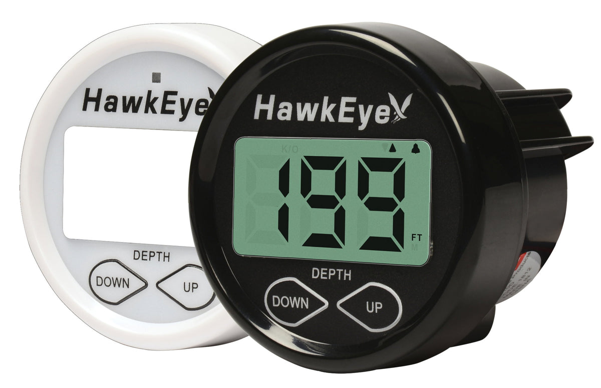 HawkEye Dashboard Depth Sounder, Transom/Glued Inside Hull