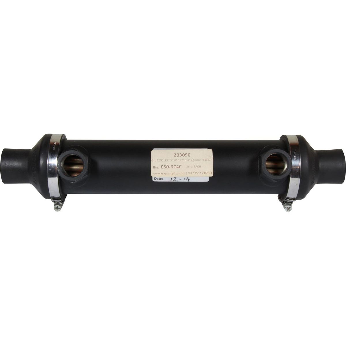 Bowman DC90 Oil Cooler (80HP / 1/2" BSP Oil / 22mm ID Water) 203050
