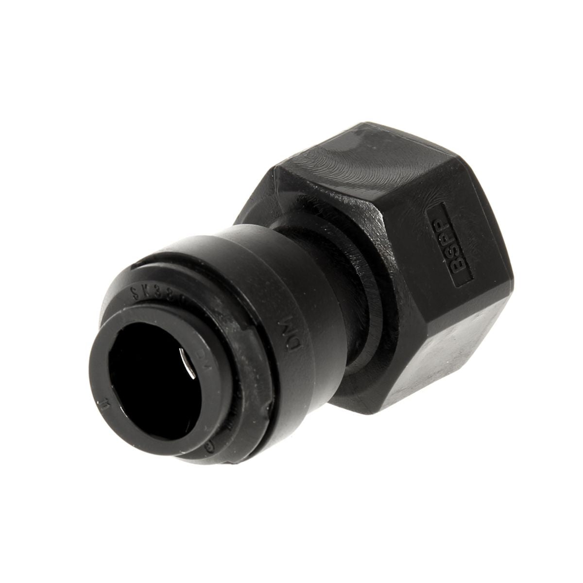 W4 Push Fit Pipe Connector Fitting for 12mm Pipe (3/8" BSP Female) 26886