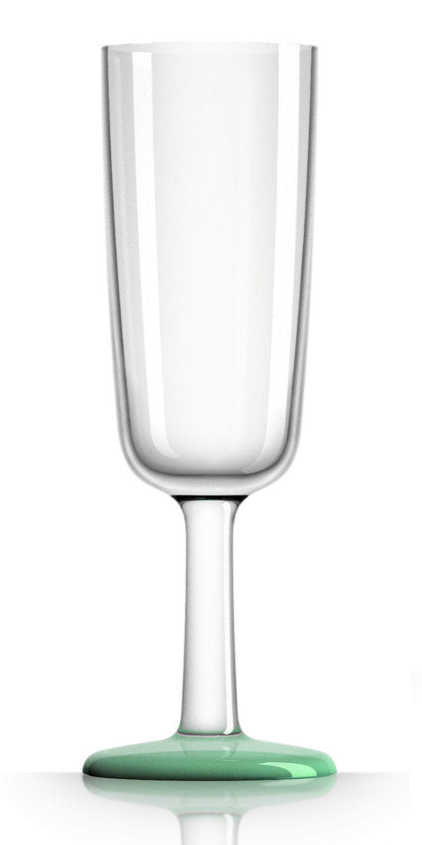 Champagne Flute, 180ml - Pale Green Glow-in-the-Dark
