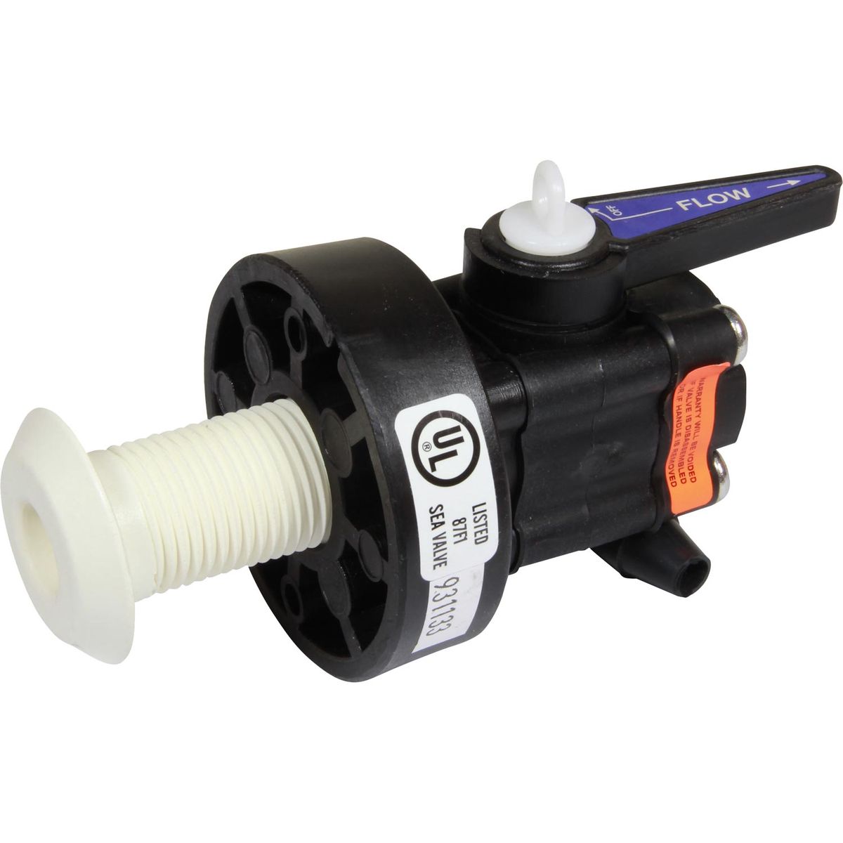Forespar Marelon Seacock Valve (With Mushroom Through Hull / 3/4" BSP) 3-80162