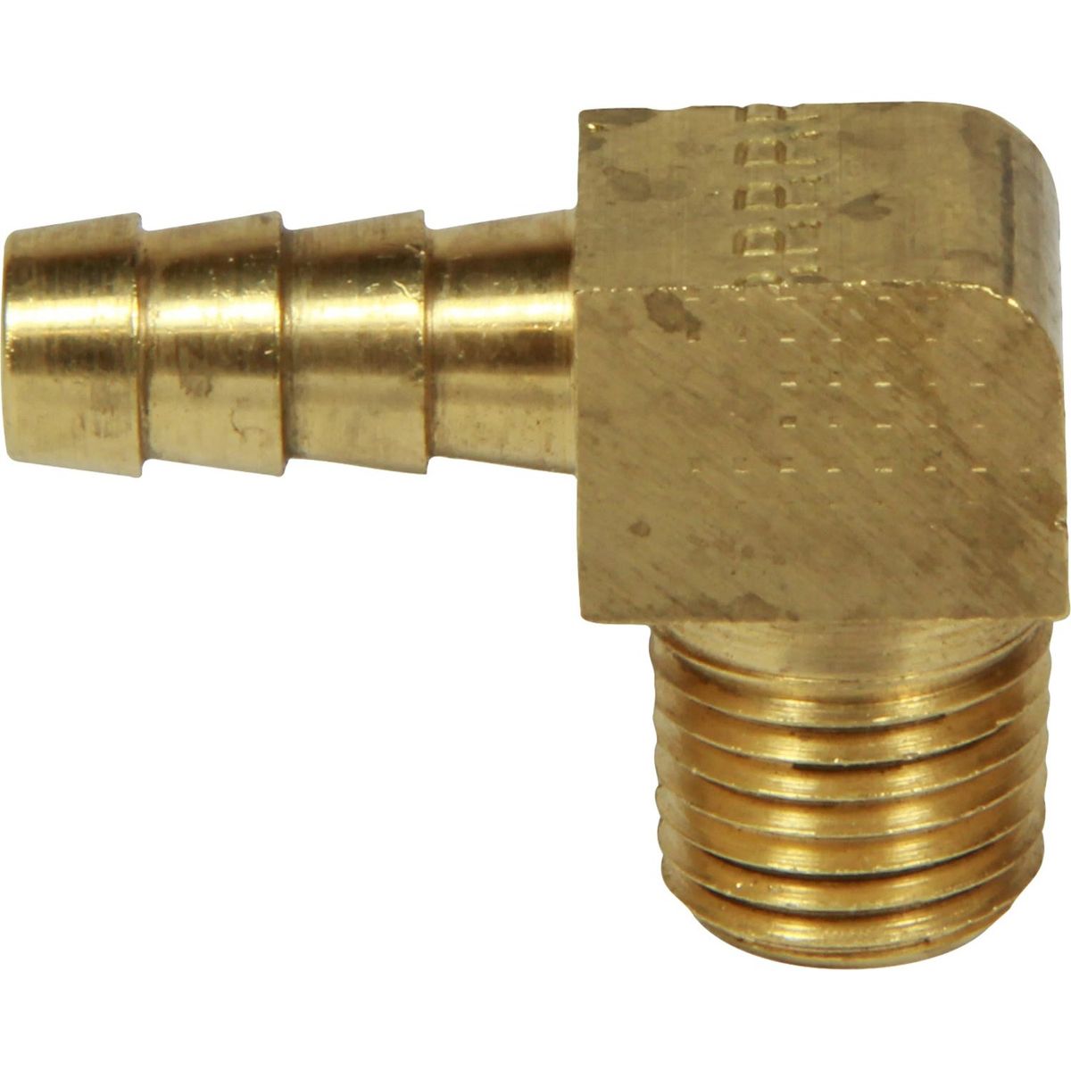 Racor Hose Tail Connector (1/4" NPTM to 5/16" Hose / 90 Degree) 301942
