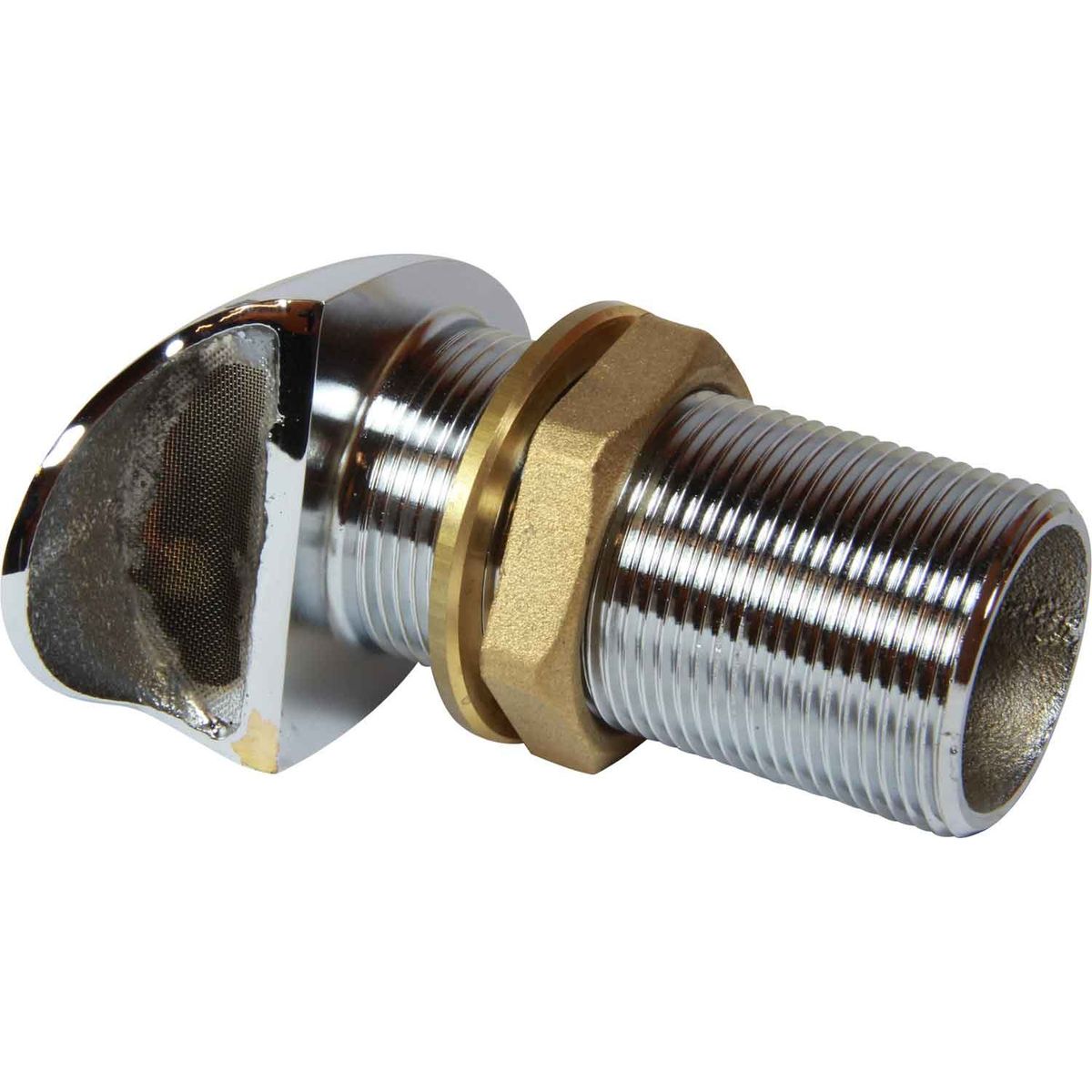 Maestrini Chromed Brass Shell Tank Vent with Gauze (1-1/4" BSP) 305224