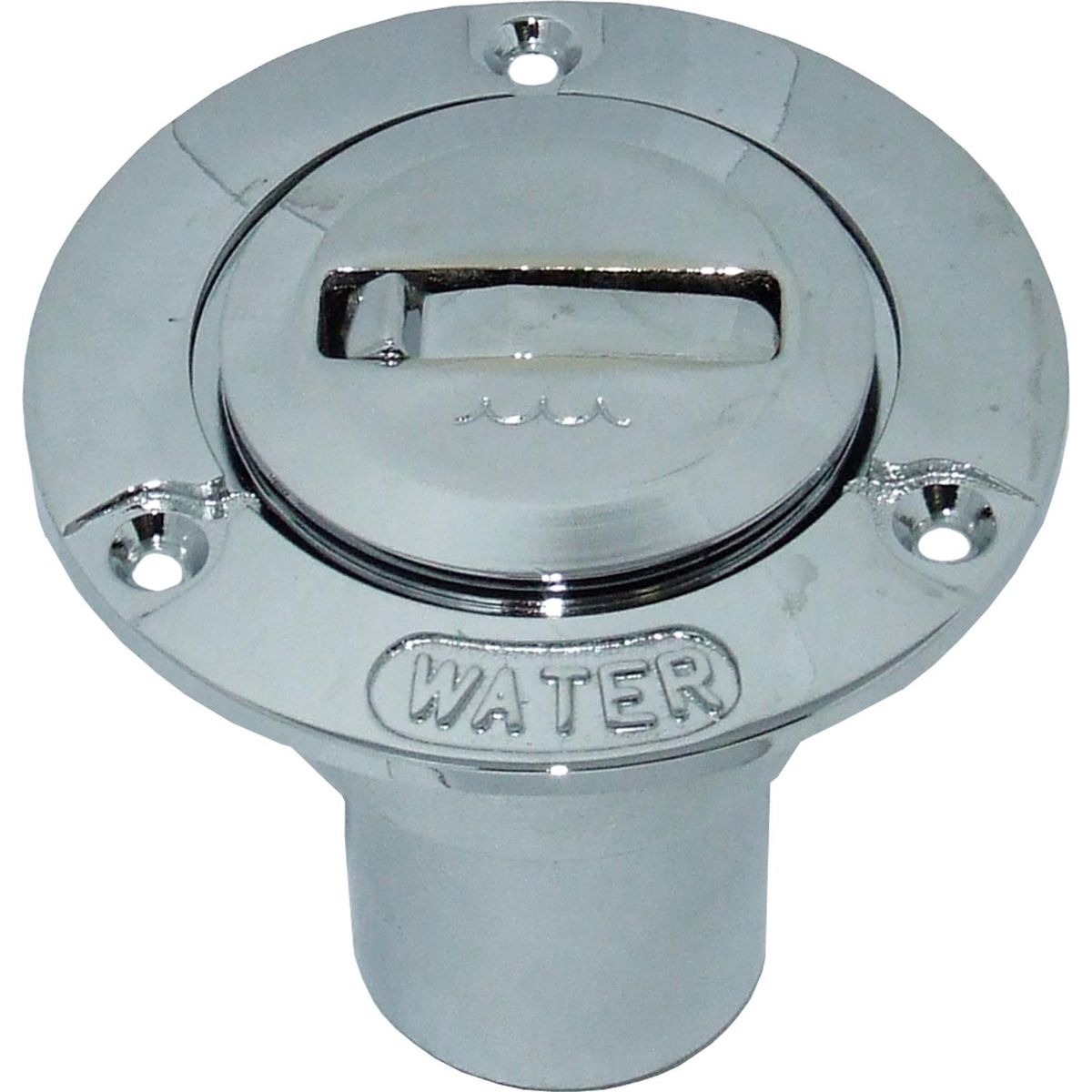 Foresti & Suardi Chrome Plated Brass Water Deck Filler for 38mm Hose 305522