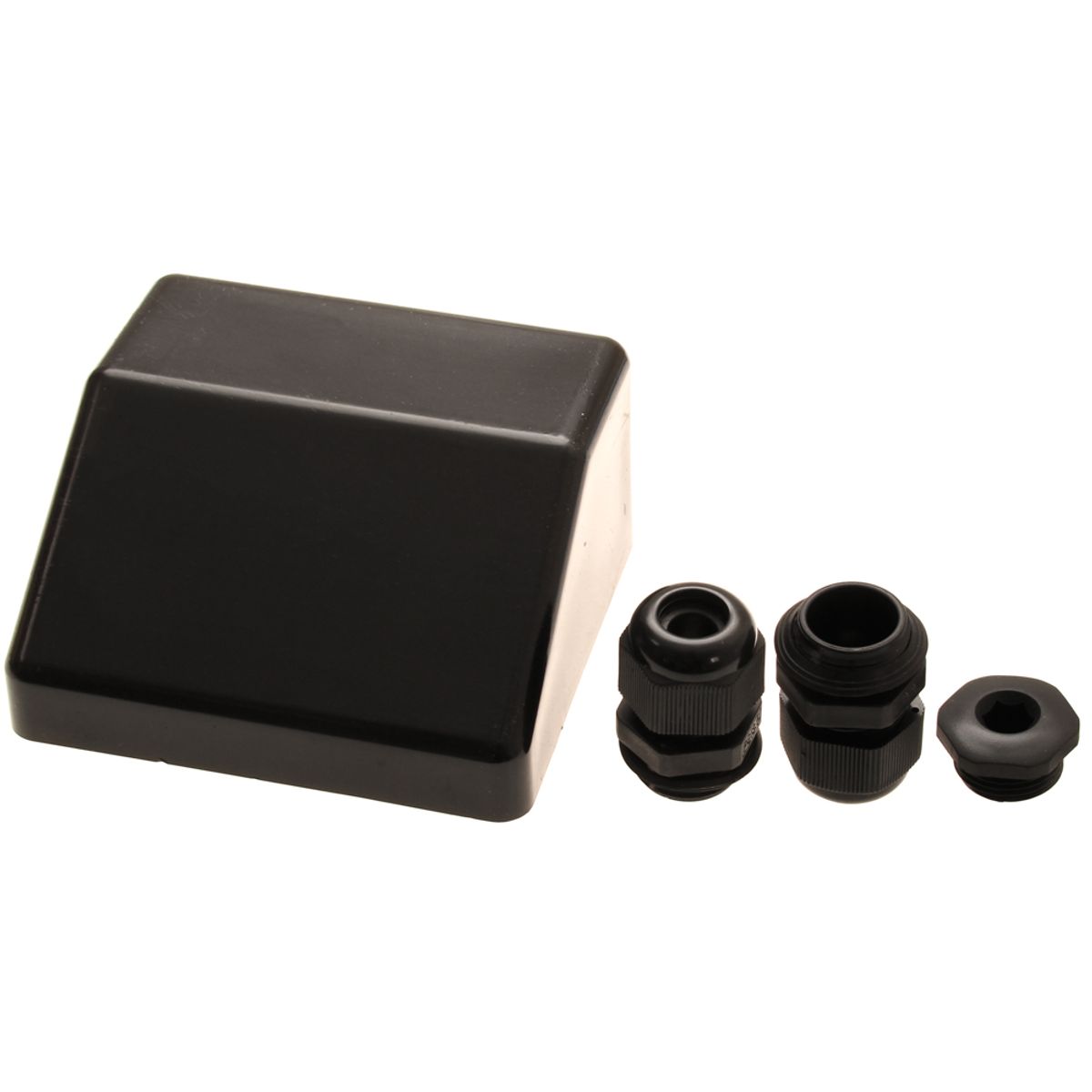 AG Twin Black ABS Cable Entry Gland 30660