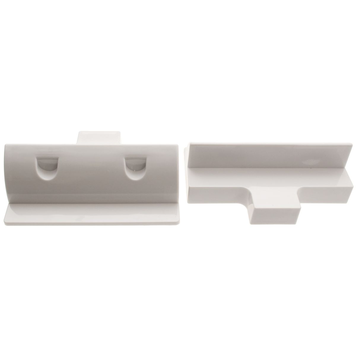 AG Pair of White ABS Side Solar Support Mounts 30662