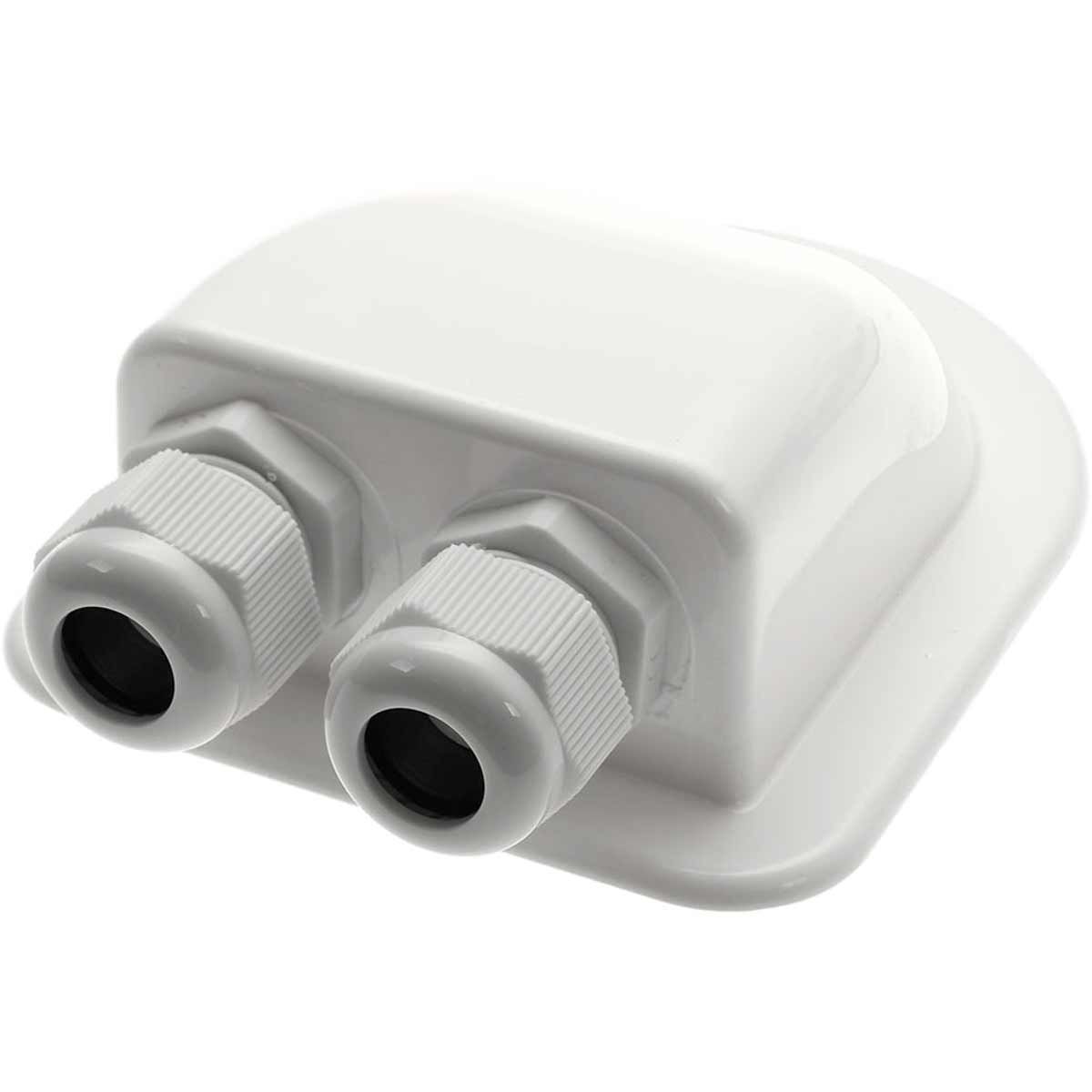 Vecamplast Solar Panel Cable Feed Gland (White / 2-Way) 30824