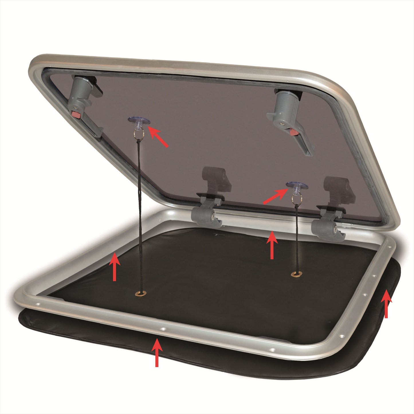 Mosquito Net Hatch & Magnet - Large (800 x 800mm) - 1415