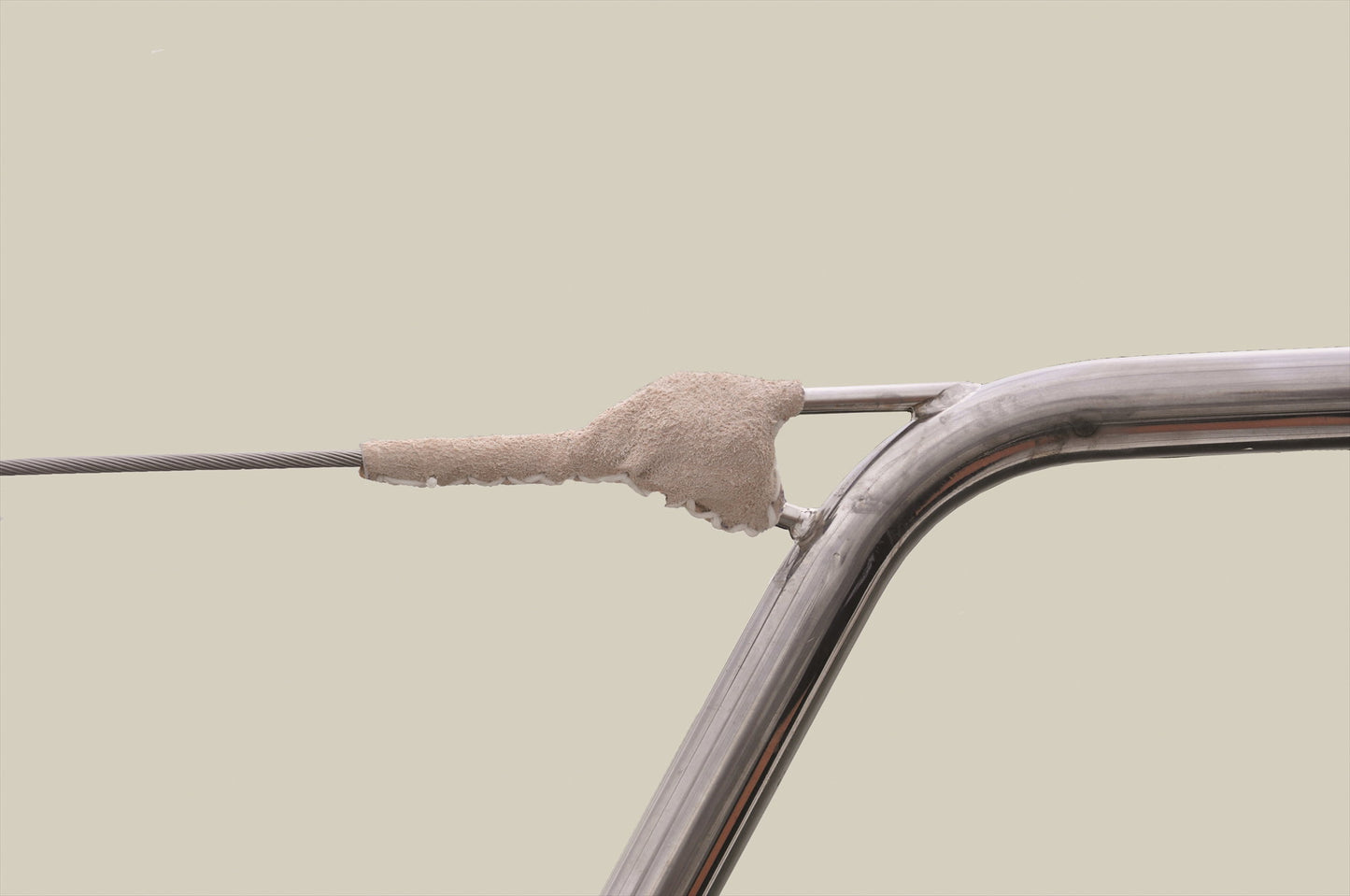 Waterline Design Turnbuckle Leather Chafe Protection PVC Covered Wire