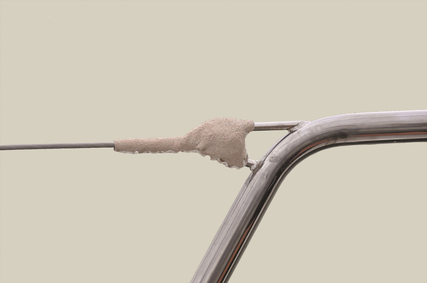 Waterline Design Turnbuckle Leather Chafe Protection PVC Covered Wire