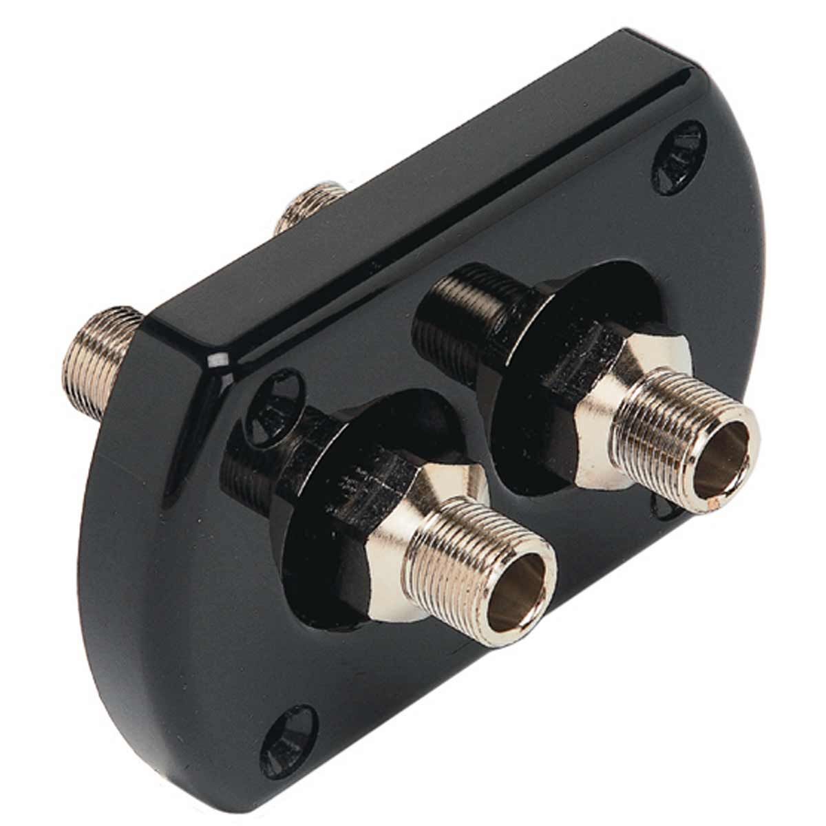 Ultraflex Bulkhead Dual Hose Kit with Fittings (Black) 4-R9B