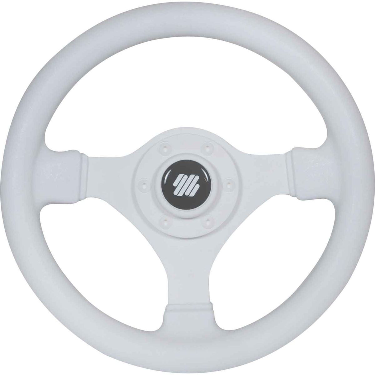 Ultraflex White Plastic Sports Steering Wheel With Padded Rim (280mm) 4-V45W