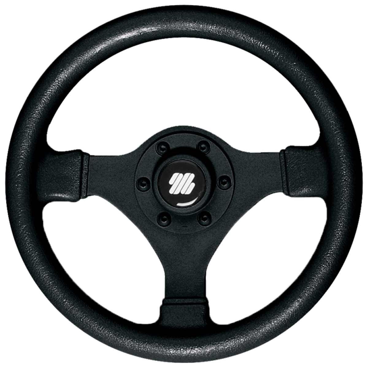 Ultraflex Black Plastic Sports Steering Wheel With Padded Rim (280mm) 4-V45
