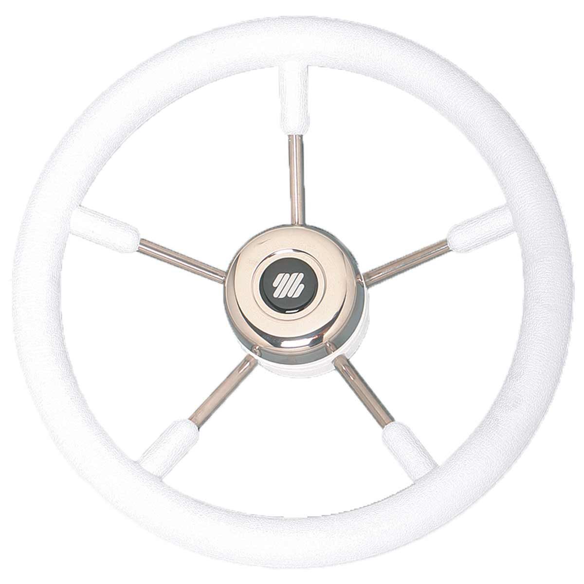Ultraflex V57W Steering Wheel (350mm / White / Soft Grip) 4-V57W