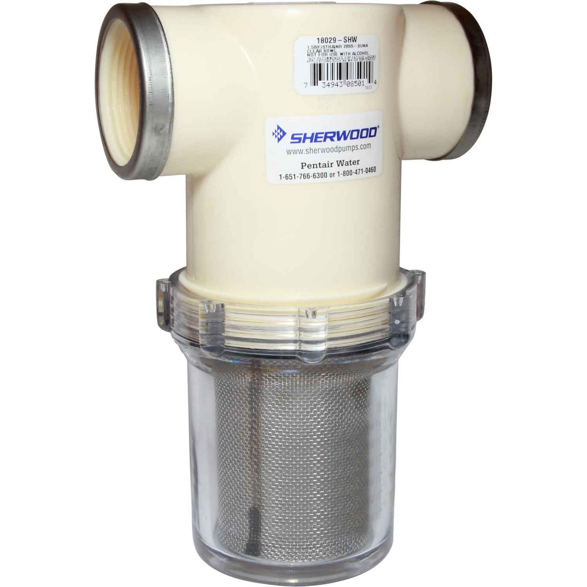 Sherwood Raw Water Strainer (20 Mesh / 1-1/2" NPT) 401707