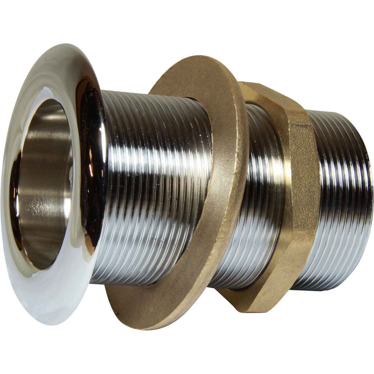 Maestrini Chrome Skin Fitting (Domed, 2" BSP, 102mm Long) 403448