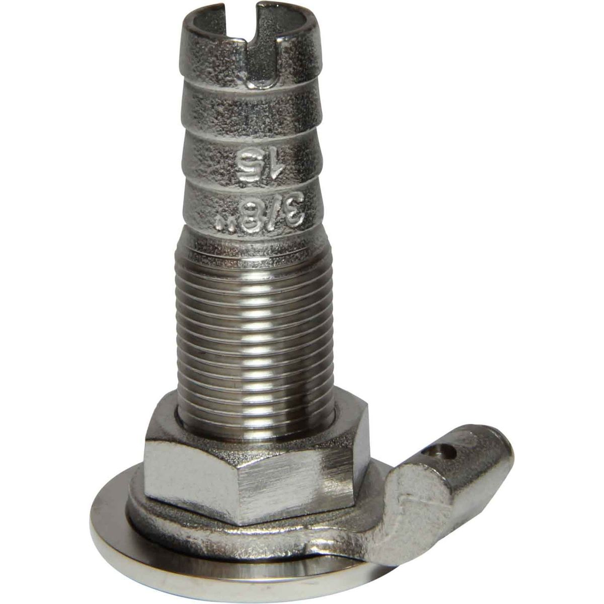 Osculati Stainless Steel 316 Skin Fitting (3/8" BSP, 15mm Hose Tail) 403582