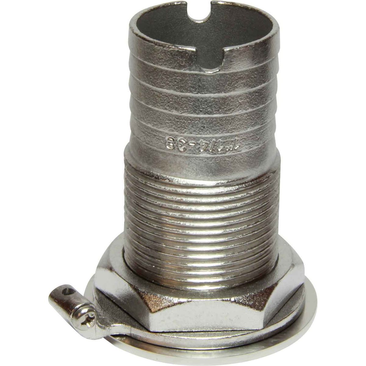 Osculati Stainless Steel 316 Skin Fitting (1-1/4" BSP, 38mm Hose Tail) 403586