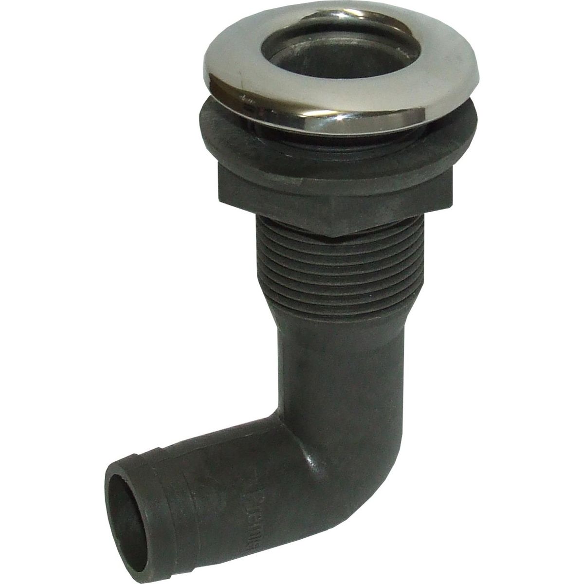 Osculati 90° Skin Fitting and Stainless Steel Cap (25mm Hose Tail) 403734