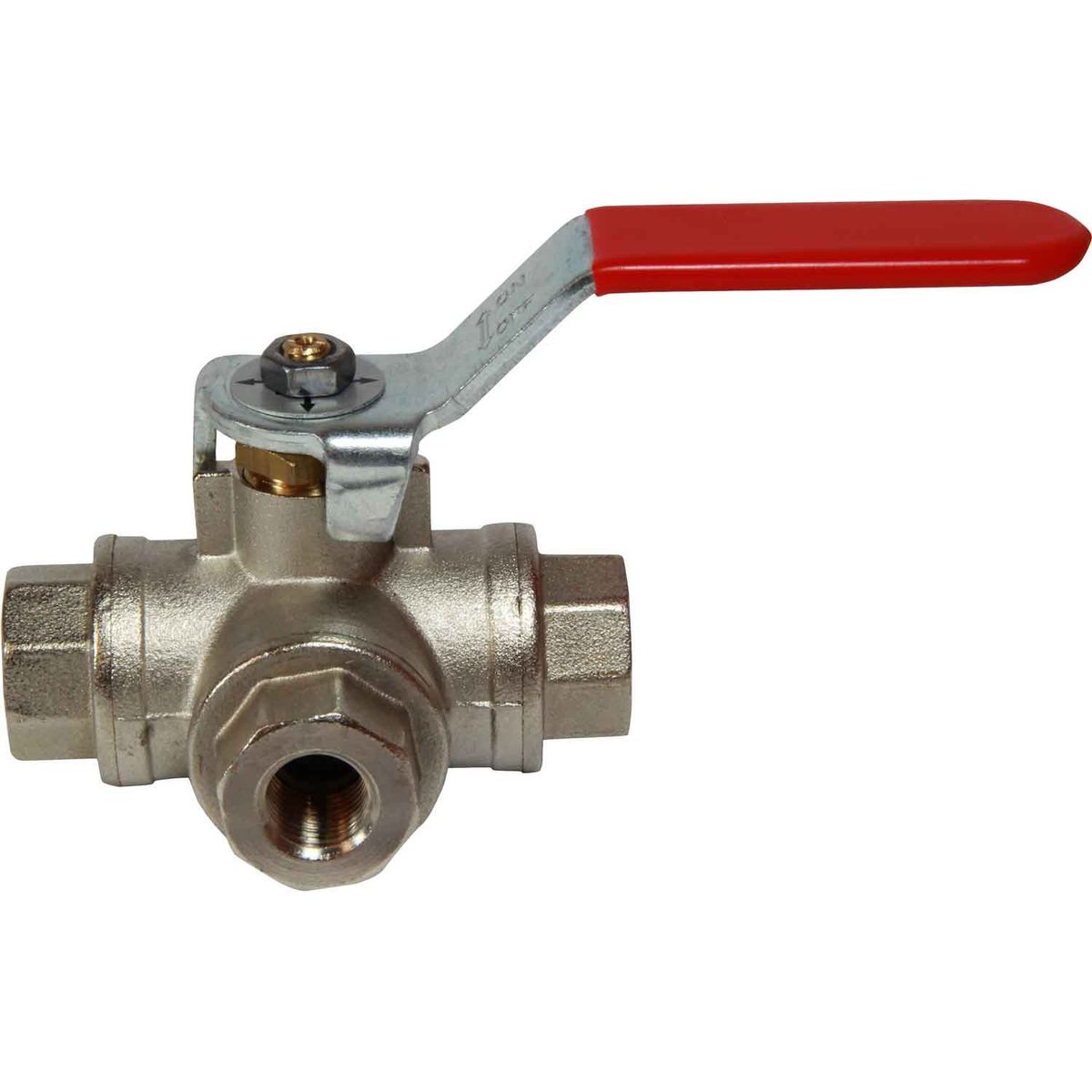 Maestrini Brass Reduced Passage T Port Valve (1/4" BSP) 405501