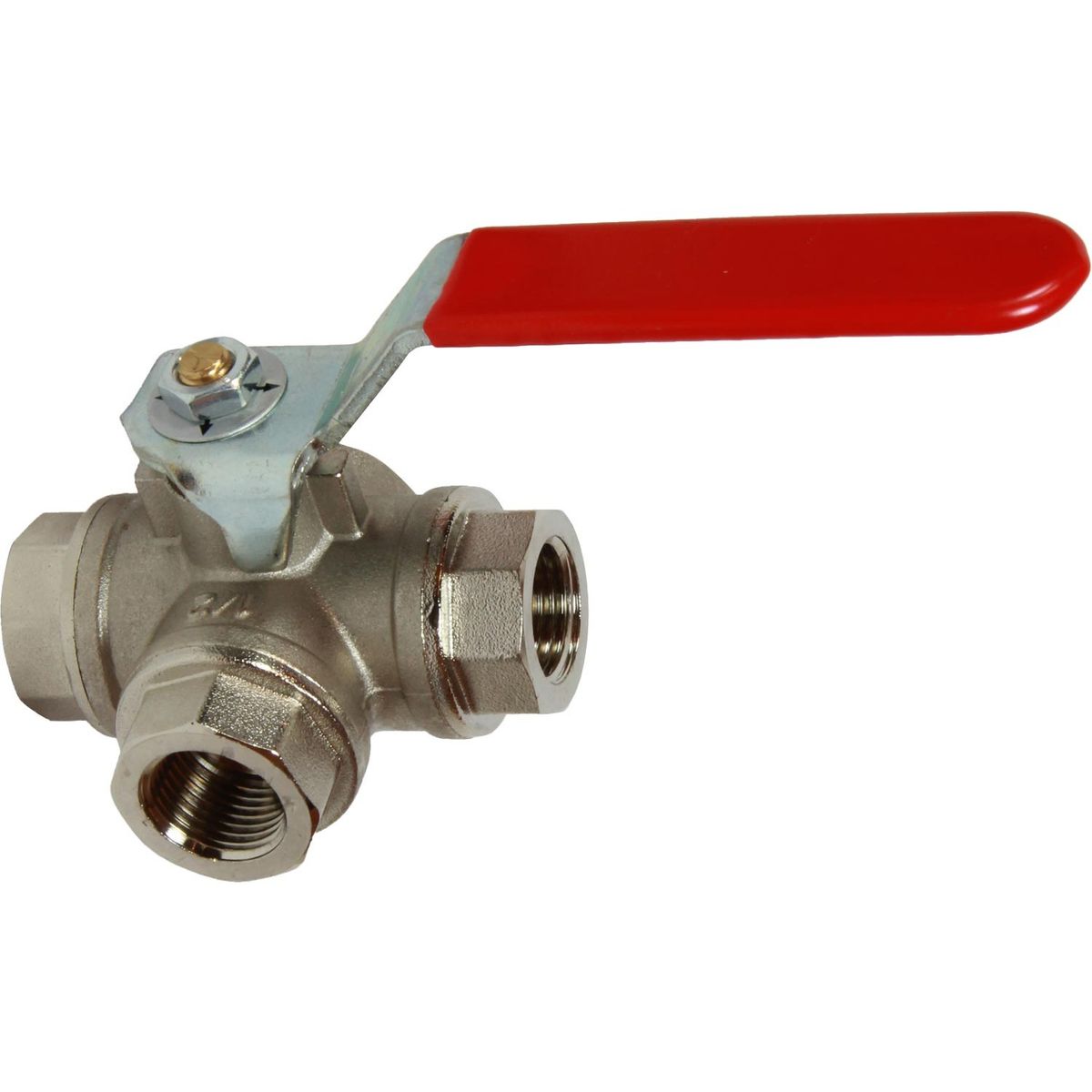 Maestrini Brass Reduced Passage T Port Valve (1/2" BSP) 405503