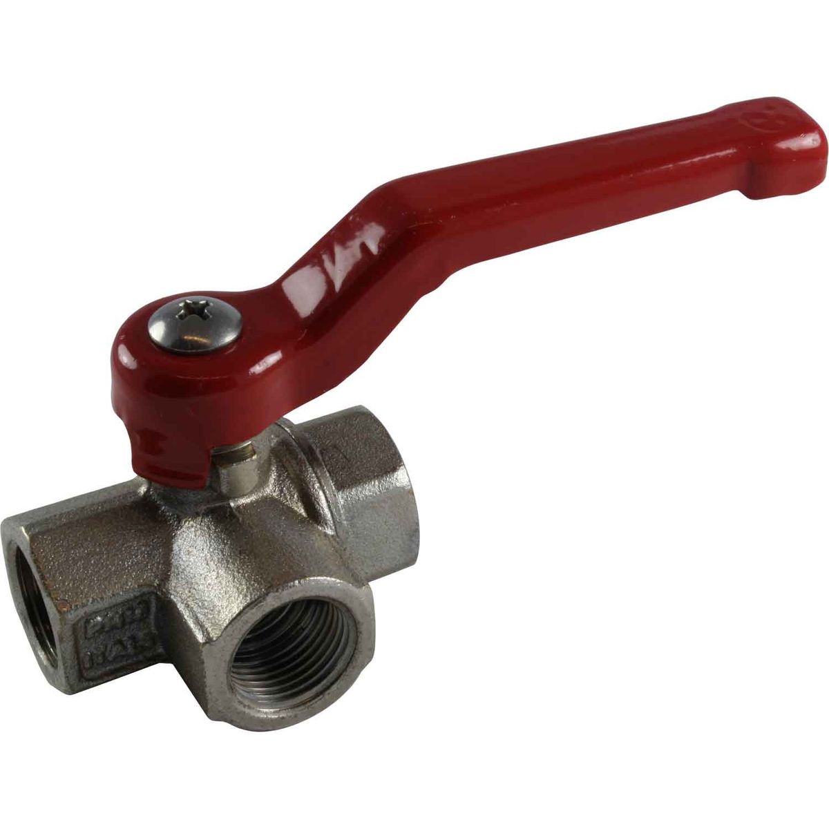 Maestrini Brass Full Bore T Port Valve (3/8" BSP) 405522