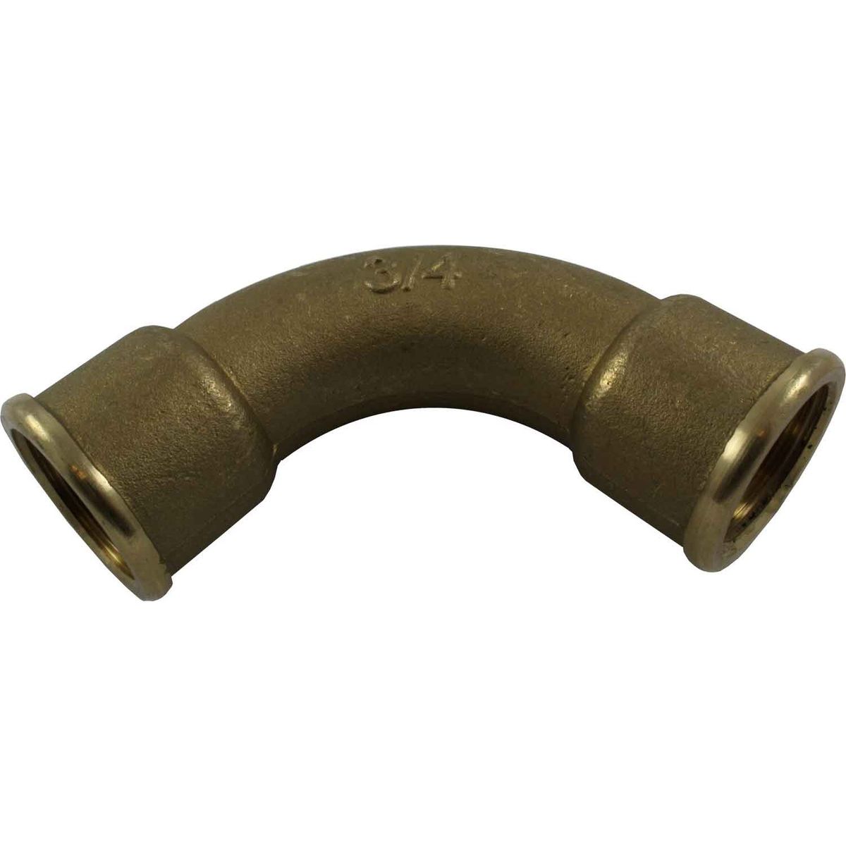 Maestrini Brass Swept 90 Degree Elbow (Female Ports / 3/4" BSP) 407024