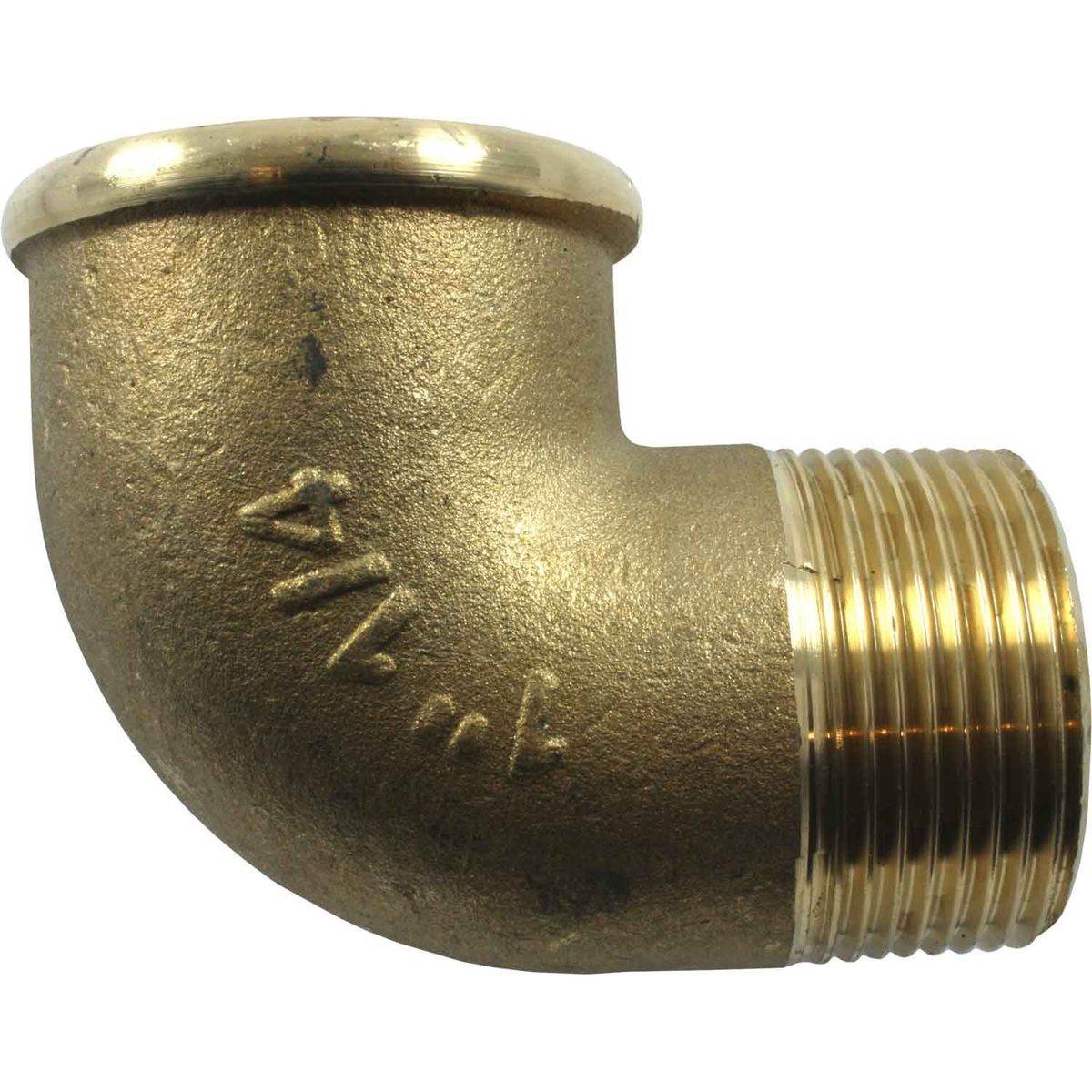Maestrini Brass Compact 90 Degree Elbow (1-1/4" BSPT Male/BSP Female) 407046