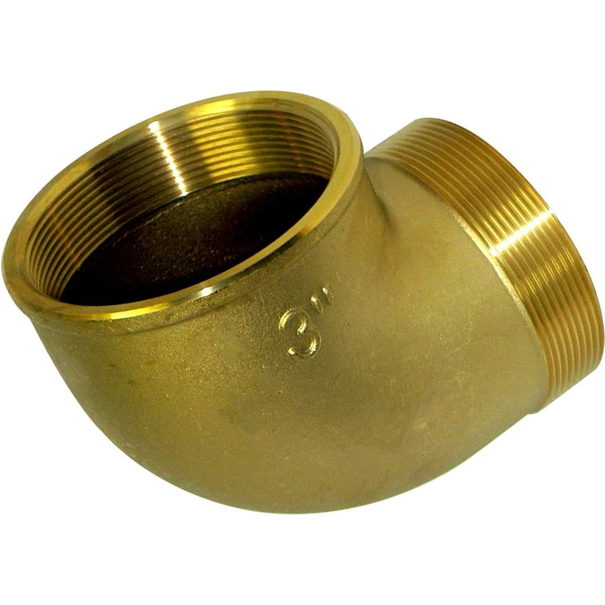 Maestrini Brass Compact 90 Degree Elbow (3" BSPT Male/BSP Female) 407050