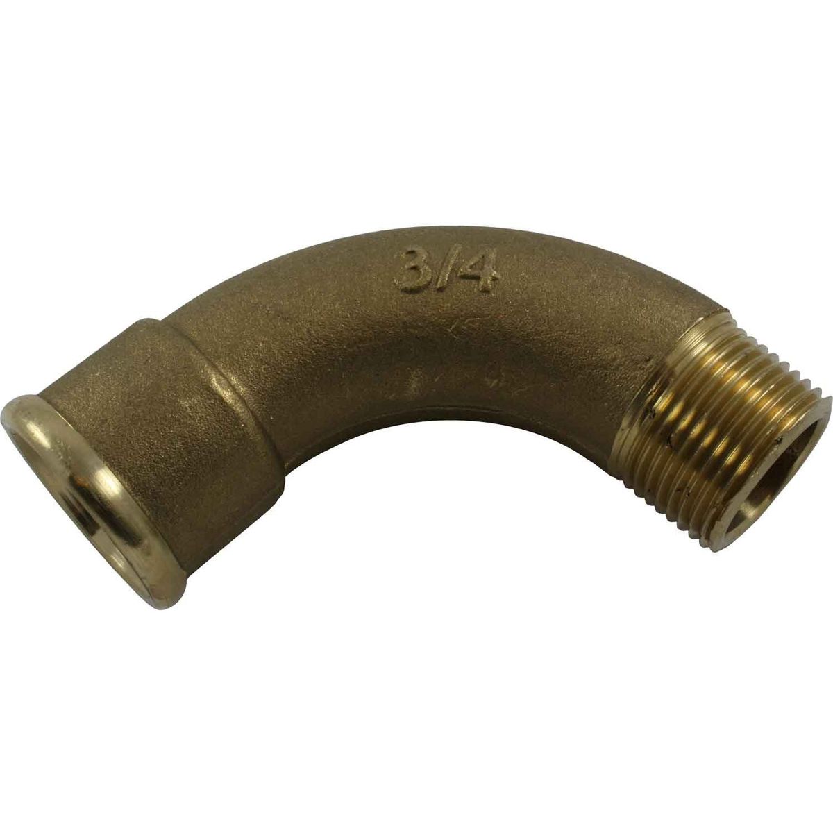 Maestrini Brass Swept 90 Degree Elbow (3/4" BSPT Male/BSP Female) 407064