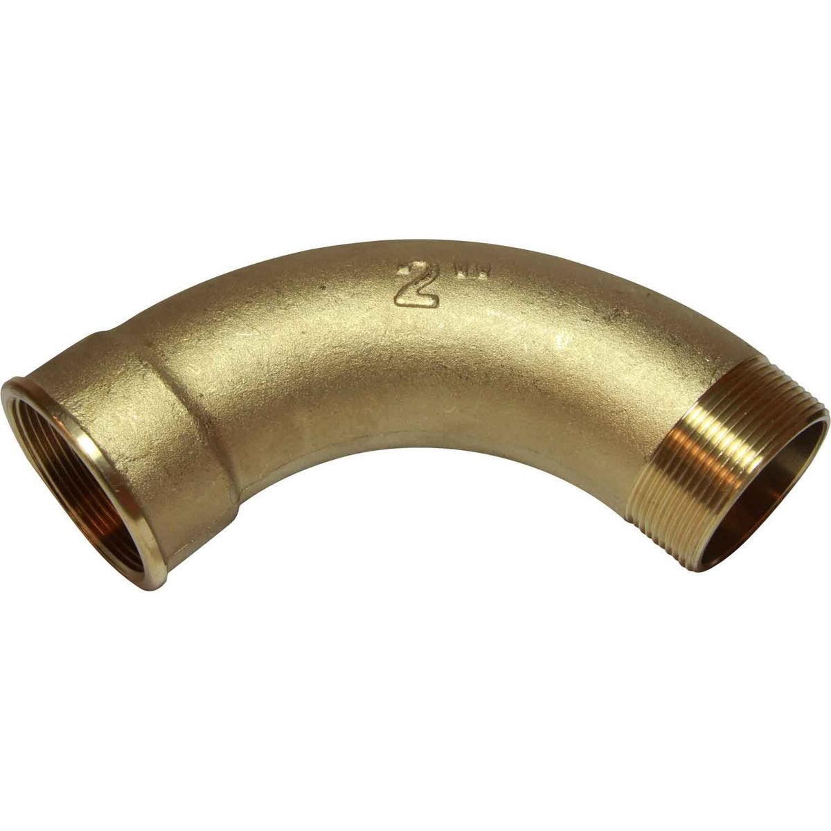 Maestrini Brass Swept 90 Degree Elbow (2" BSPT Male/BSP Female) 407068