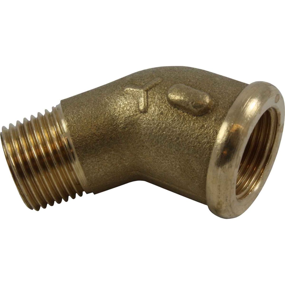 Maestrini Brass Compact 45 Degree Elbow (3/8" BSPT Male/BSP Female) 407092